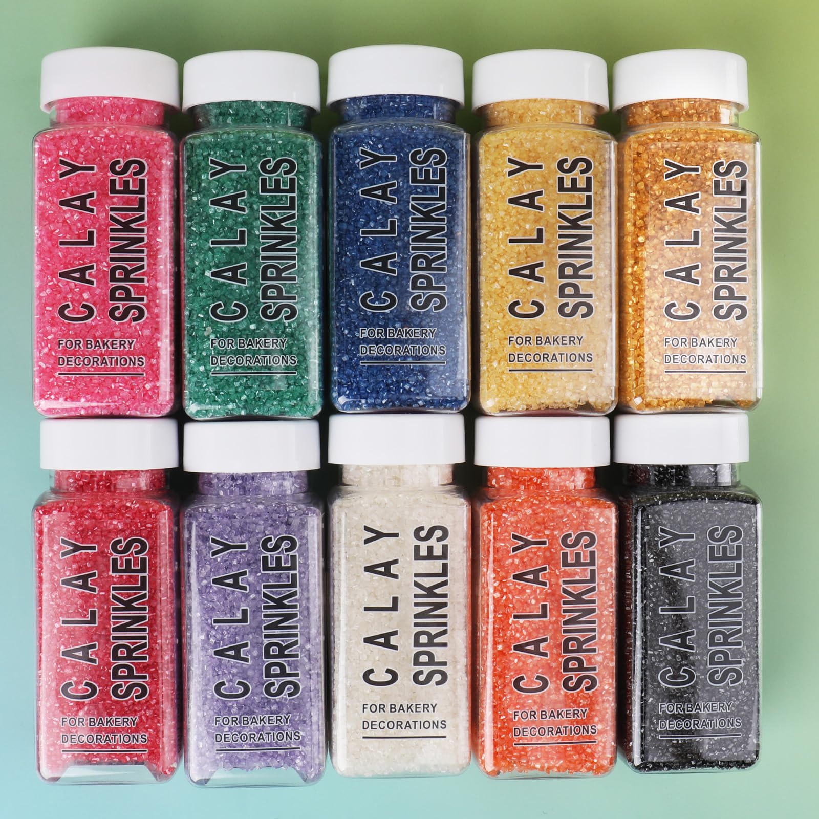Multiple Vibrant Colors Sanding Sugar – Sparkling Sugar Crystals for Cake Decorating, Perfect for Cakes & Desserts - Image 9