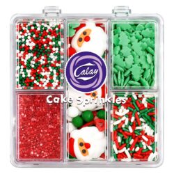 christmas sprinkles mix red green santa christmas tree cookie cupcake cake decorating holiday baking