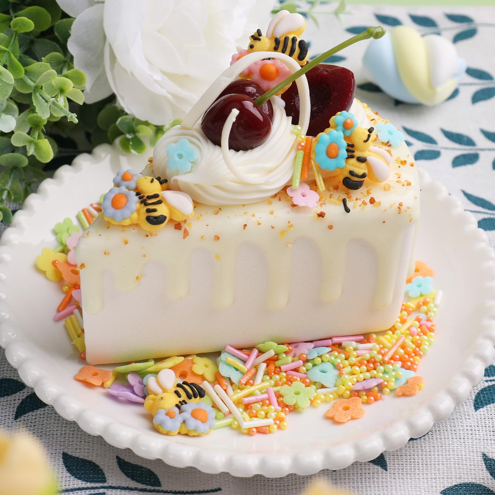 Floral Garden Sprinkles for Cake Decorating | Edible Flower & Bee Sprinkles for Cakes, Cupcakes, Cookies & Ice Cream - Image 2