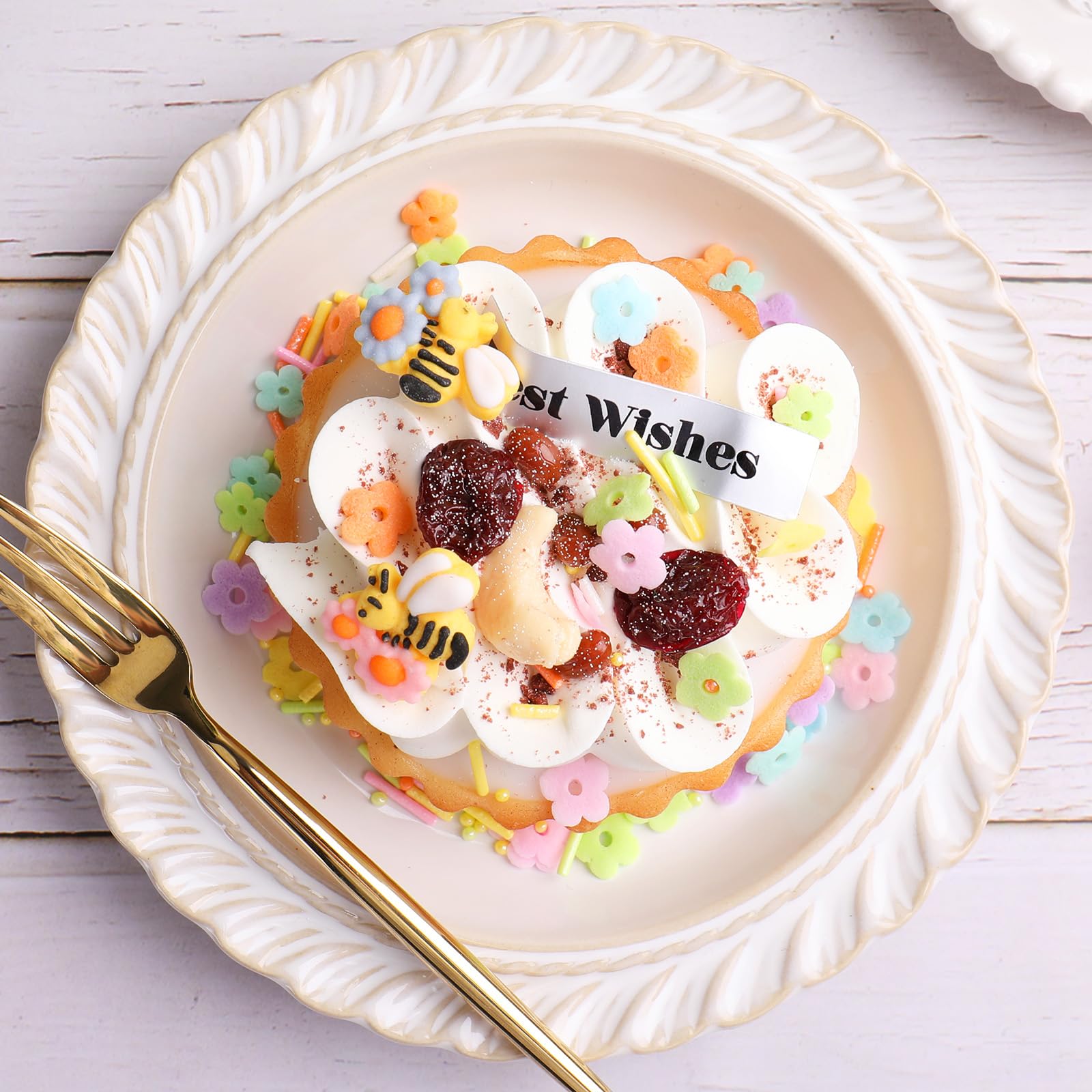 Floral Garden Sprinkles for Cake Decorating | Edible Flower & Bee Sprinkles for Cakes, Cupcakes, Cookies & Ice Cream - Image 3