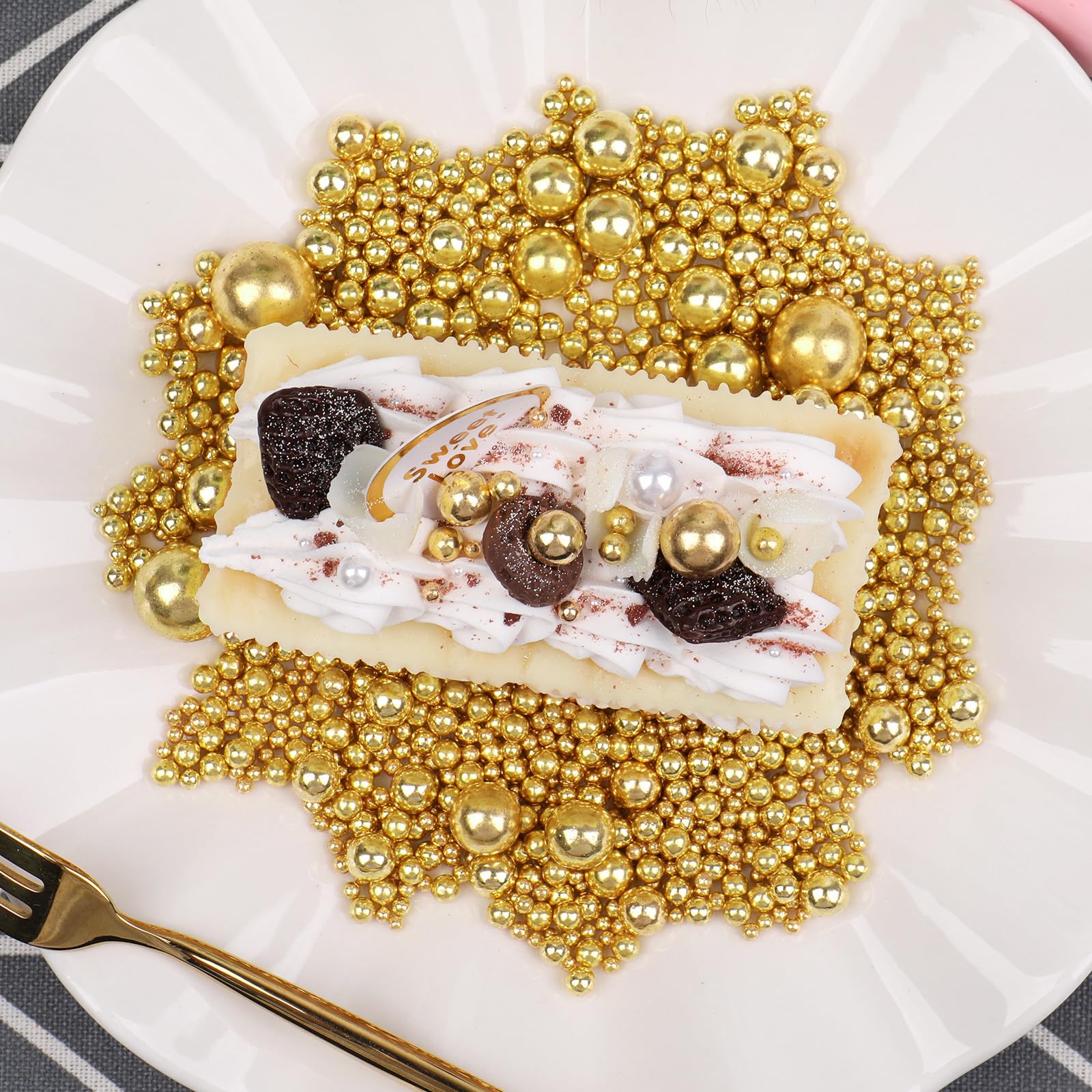 Multi-Color Pearl Sprinkles – Edible Sugar Pearls for Cake Decorating, Perfect for Cakes, Cupcakes & Desserts - Image 6