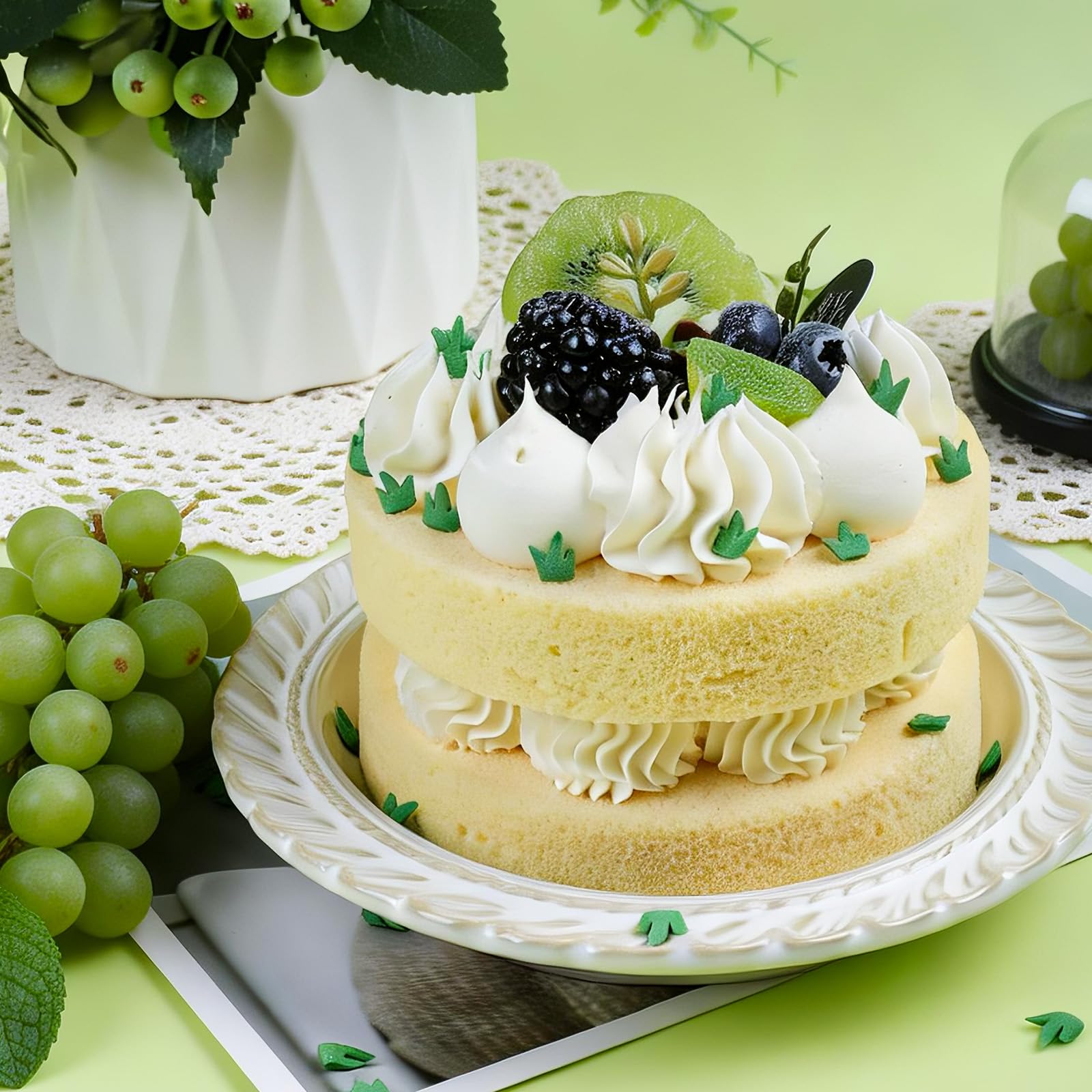 Sports Field Green Grass Sprinkles for Cake Decorating | Edible Sugar Strands for Football, Basketball & Game Day Desserts - Image 2