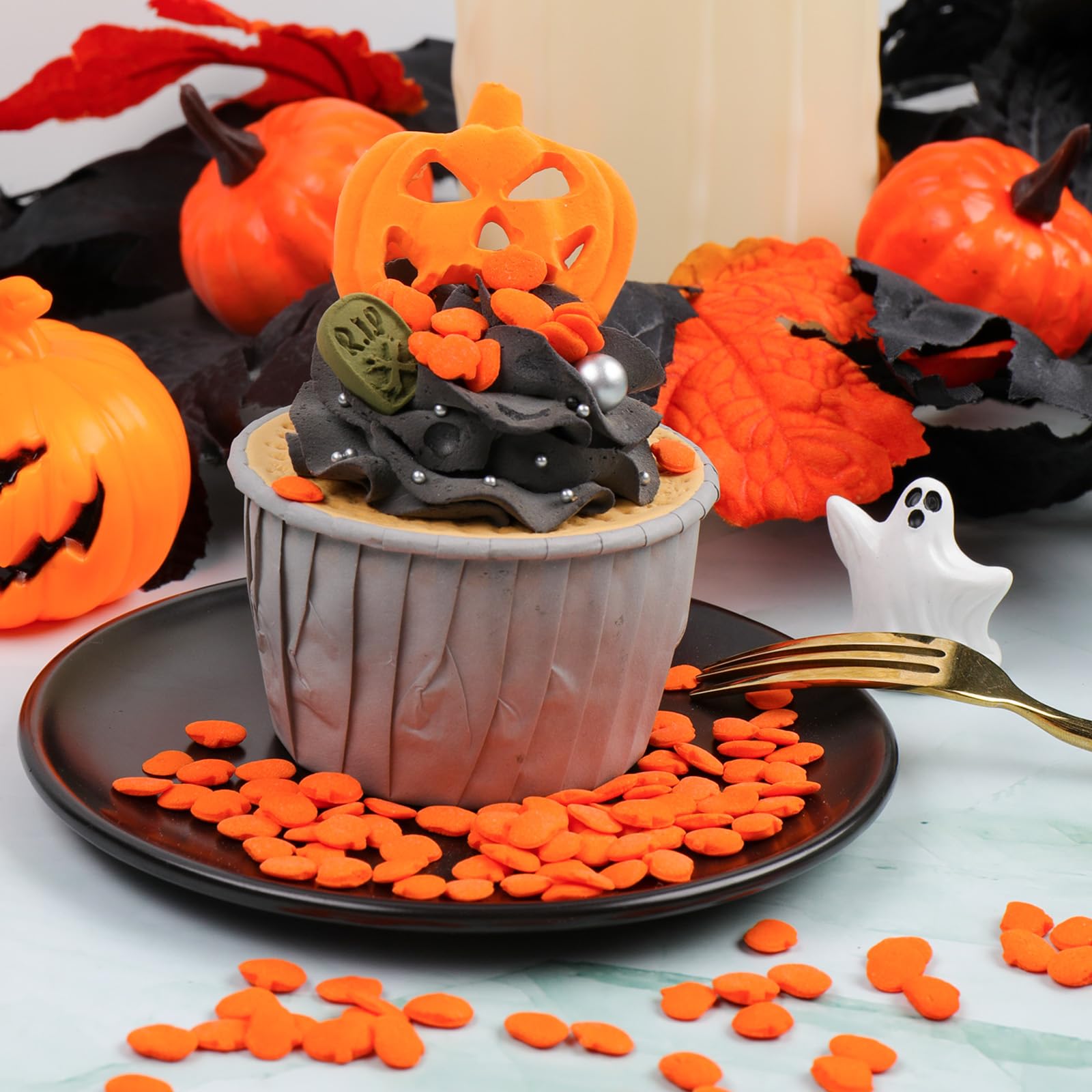 Halloween Sprinkles Mix – Eyeballs, Pumpkins, Jimmies & Sanding Sugar for Cake Decorating, Cupcakes, Cookies & Ice Cream - Image 6