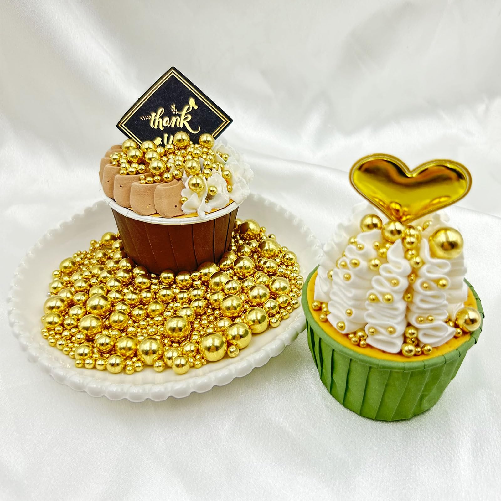 Gold Pearl Sprinkles – Metallic Edible Pearls for Cake Decorating, Perfect for Cakes, Cupcakes & Desserts - Image 5