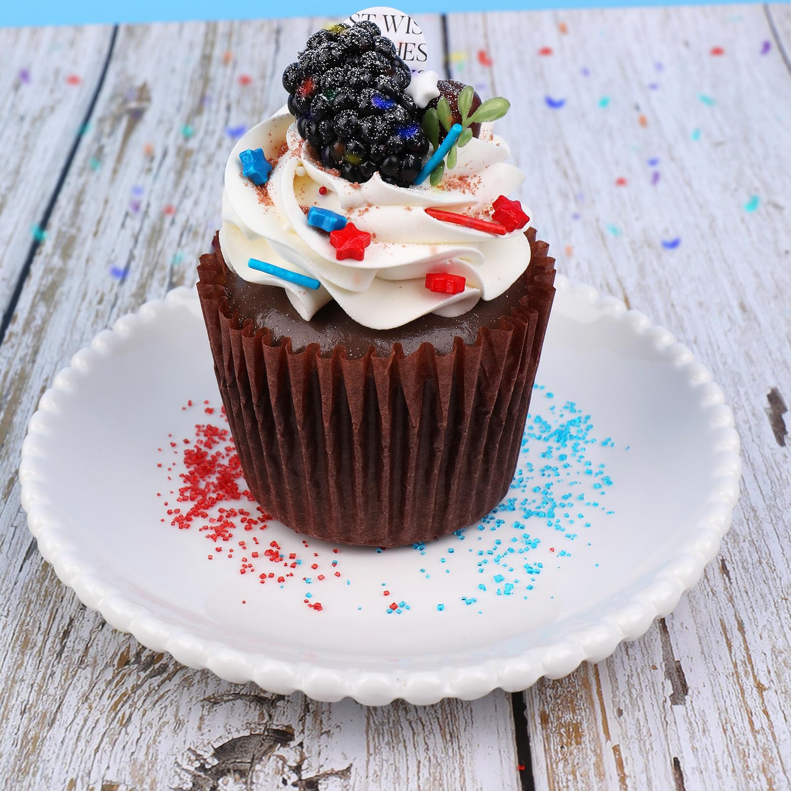 Patriotic Sprinkles Mix – Red, White & Blue Stars, Jimmies & Nonpareils for Cake Decorating - Image 5