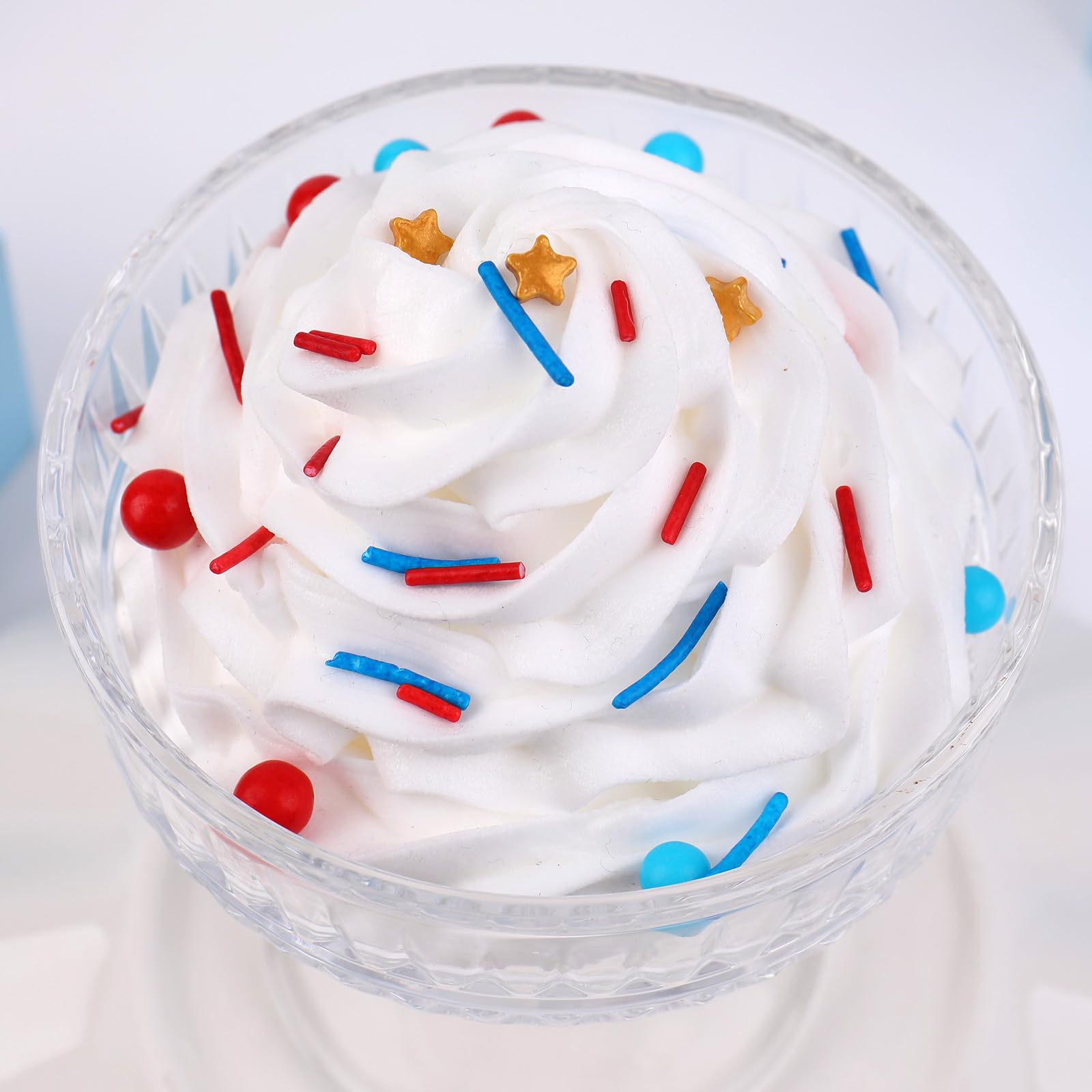Patriotic Sprinkles Mix | Red, White & Blue Stars, Jimmies, Pearls & Sanding Sugar for Cake Decorating - Image 6