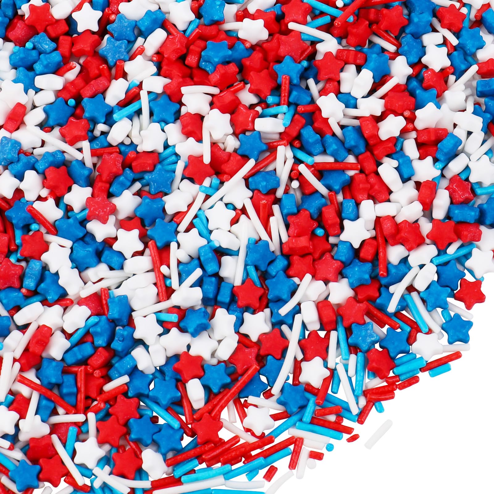 Red, White & Blue Sprinkles – Patriotic Sprinkles for Cake Decorating, Perfect for 4th of July & Holiday Desserts - Image 7