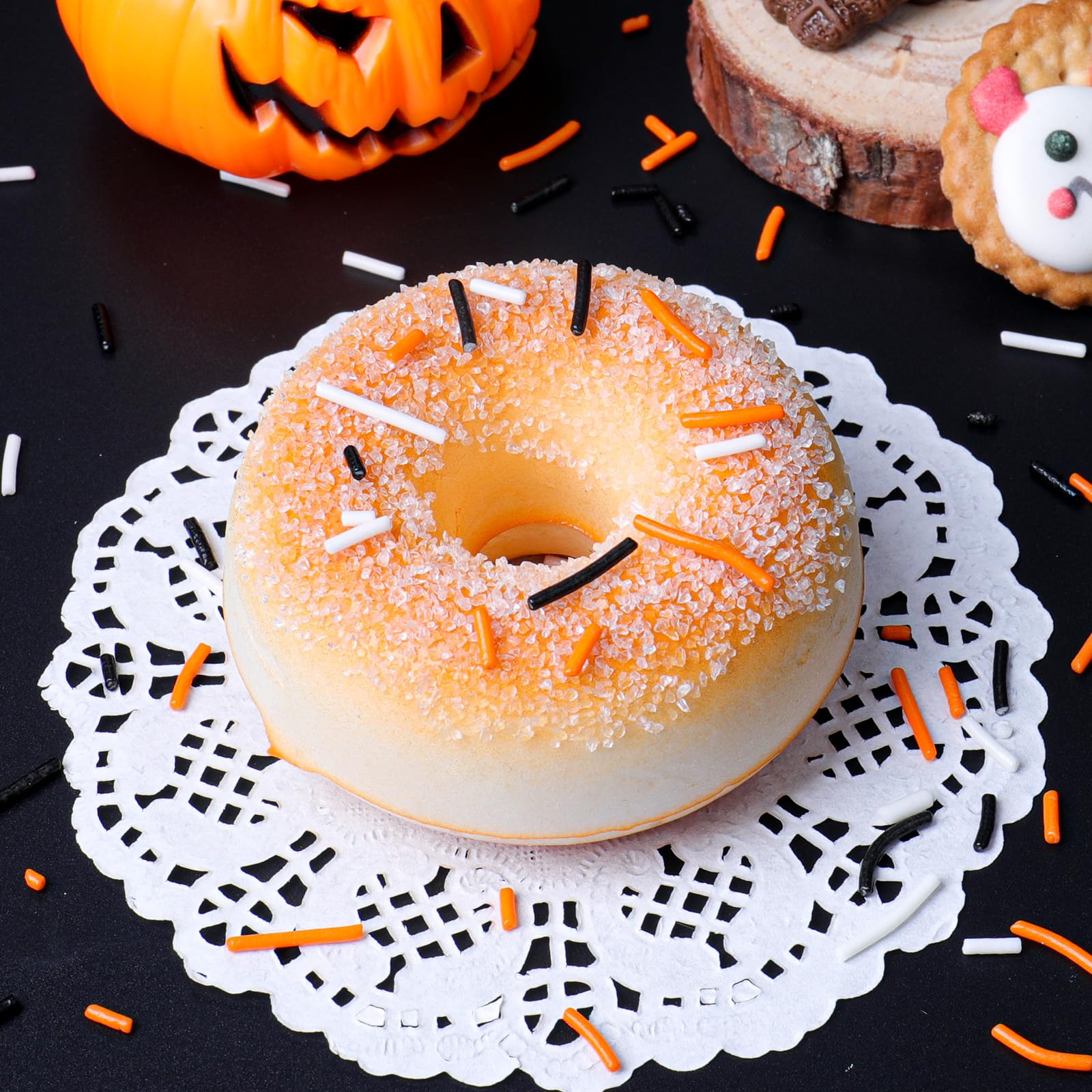 Halloween Jimmies Sprinkles – Black, Orange, Purple & White Sprinkles for Cake Decorating, Cupcakes, Cookies & Ice Cream - Image 6