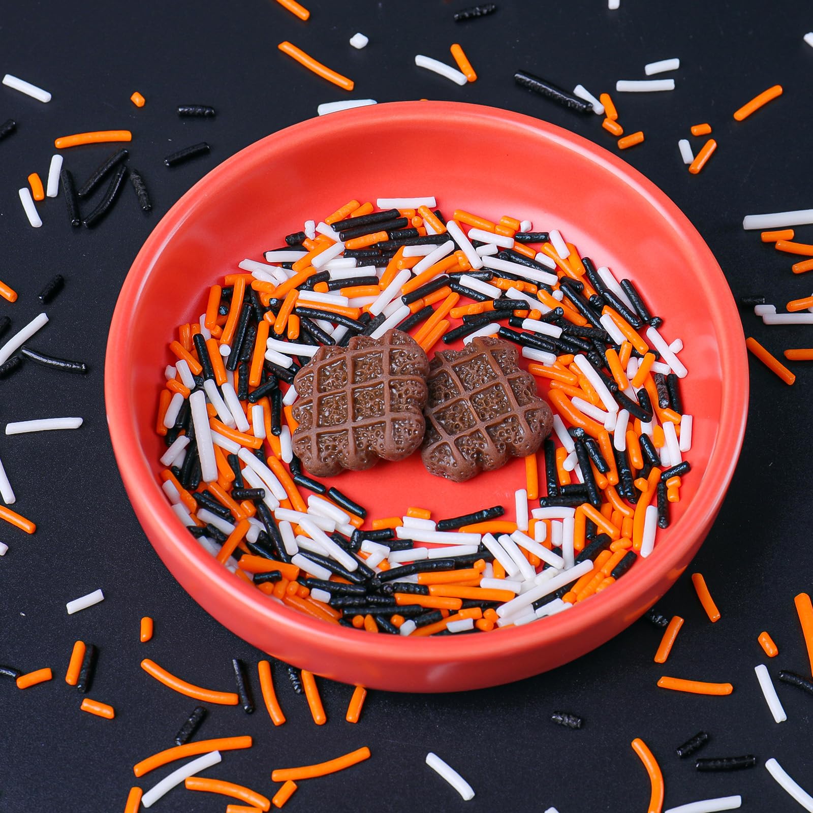 Halloween Jimmies Sprinkles – Black, Orange, Purple & White Sprinkles for Cake Decorating, Cupcakes, Cookies & Ice Cream - Image 7