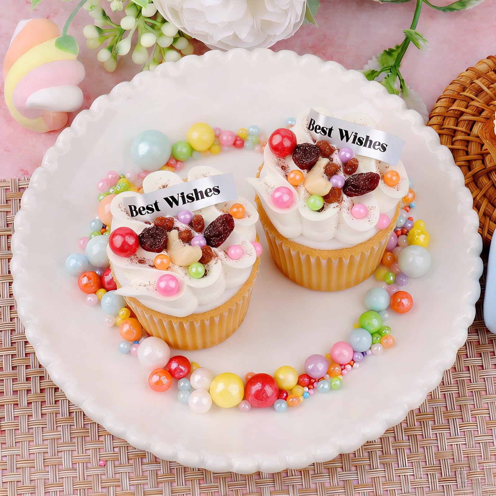 Rainbow Pearl Sprinkles – Multi-Color Edible Pearls for Cake Decorating, Perfect for Cakes & Desserts - Image 4