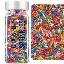 rainbow jimmies sprinkles multi color cake decorating cupcake toppings colorful dessert