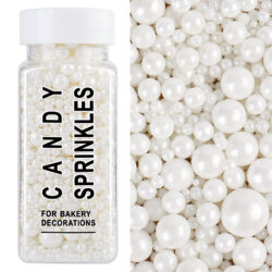 Multi-Color Pearl Sprinkles – Edible Sugar Pearls for Cake Decorating, Perfect for Cakes, Cupcakes & Desserts